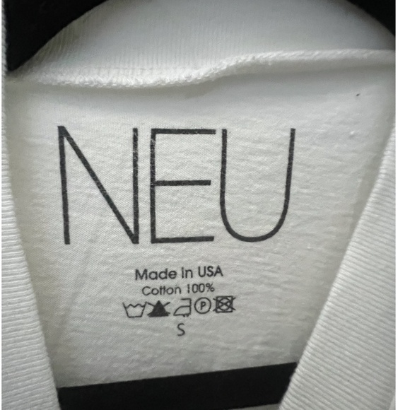 NEU OVERSIZED VINTAGE GRAPHIC PRINT TANK TOP, SIZE SMALL, WHITE/GREEN - Picture 7 of 7